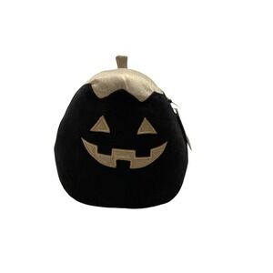 Kellytoy Squishmallow 8" Paige Pumpkin 🎃 VERY‎ RARE! NWT Black and Gold